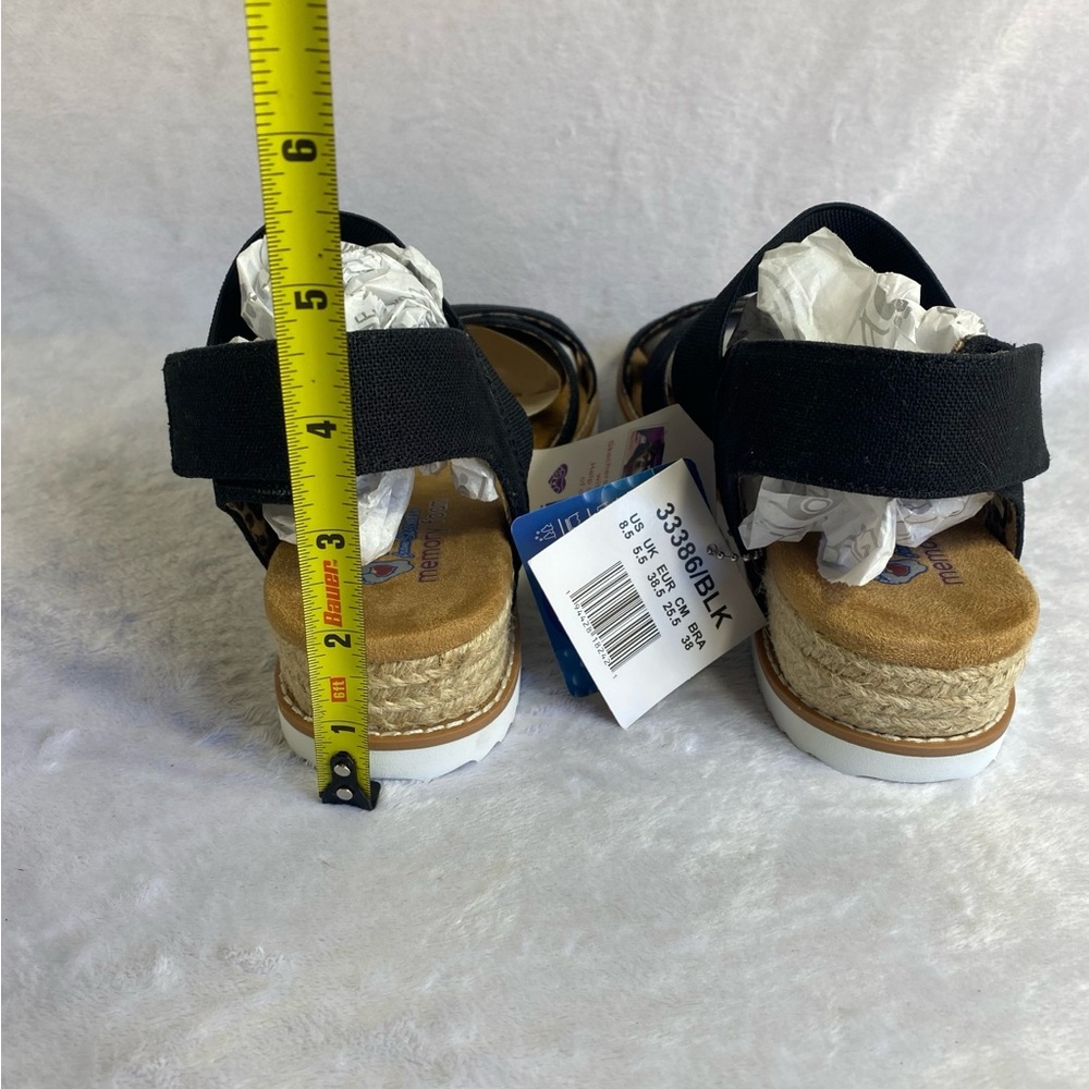 Skechers Women's Bobs Desert Kiss Secret Picnic Strappy Sandals Black Sz 8.5 NWT - Picture 5 of 11